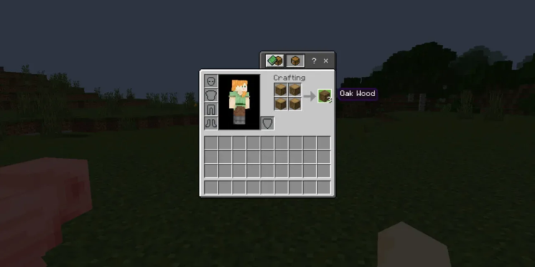 Cara membuat oak wood di minecraft