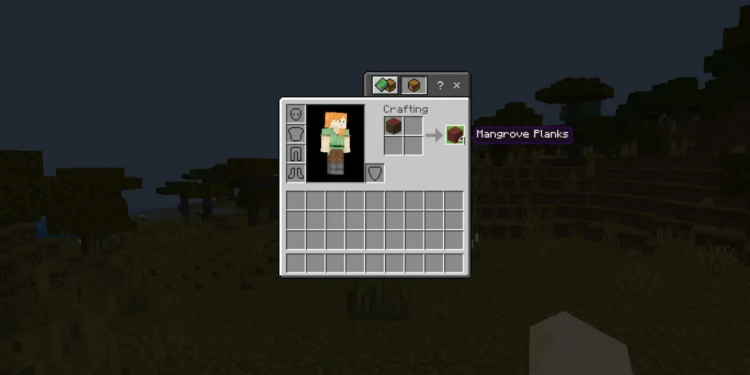 Cara membuat mangrove planks di minecraft