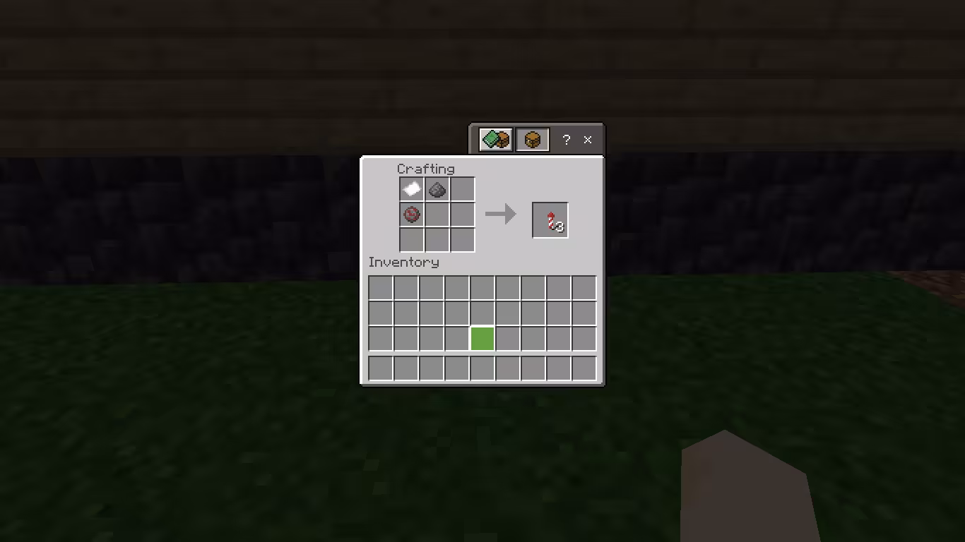 Cara Membuat Red Burst Firework Rocket di Minecraft