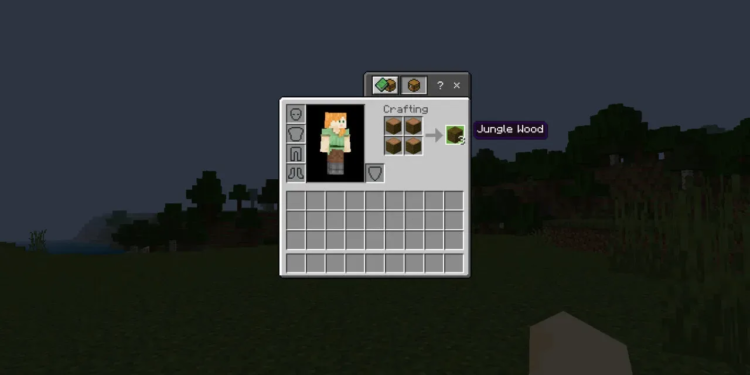 Cara membuat jungle wood di minecraft