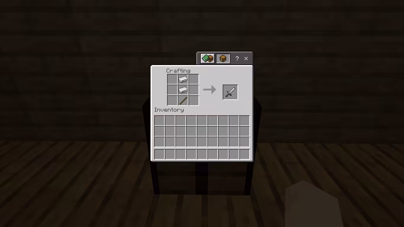Cara Membuat Iron Sword di Minecraft