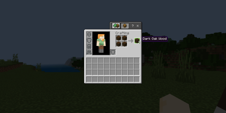 Cara membuat dark oak wood di minecraft