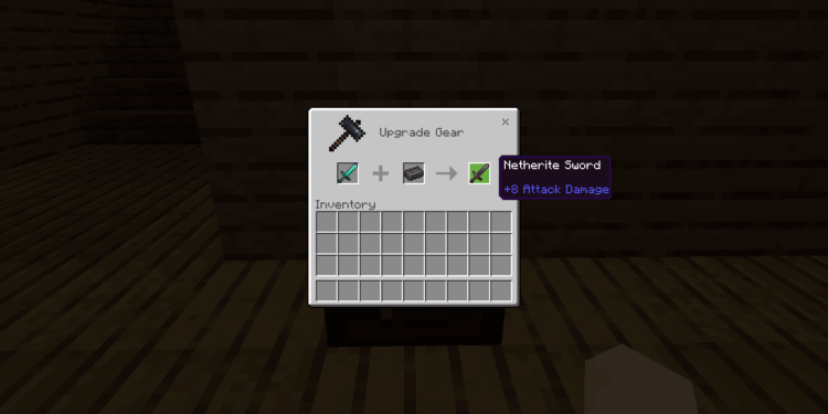 Cara membuat netherite sword di minecraft