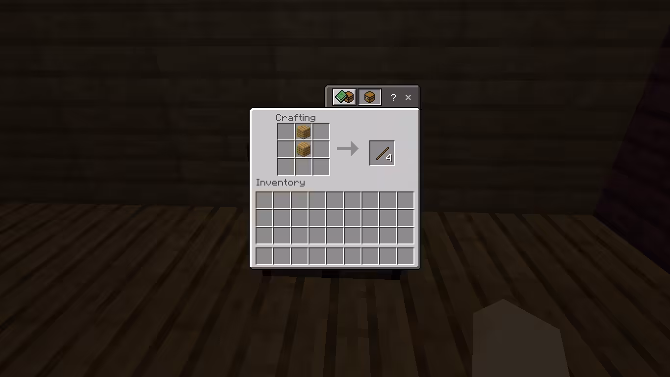 Cara Membuat Stick di Minecraft