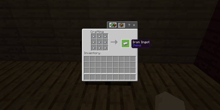 Cara membuat iron ingot di minecraft