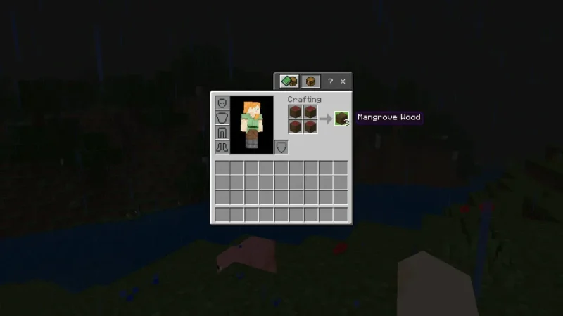 How to make mangrove wood in Minecraft