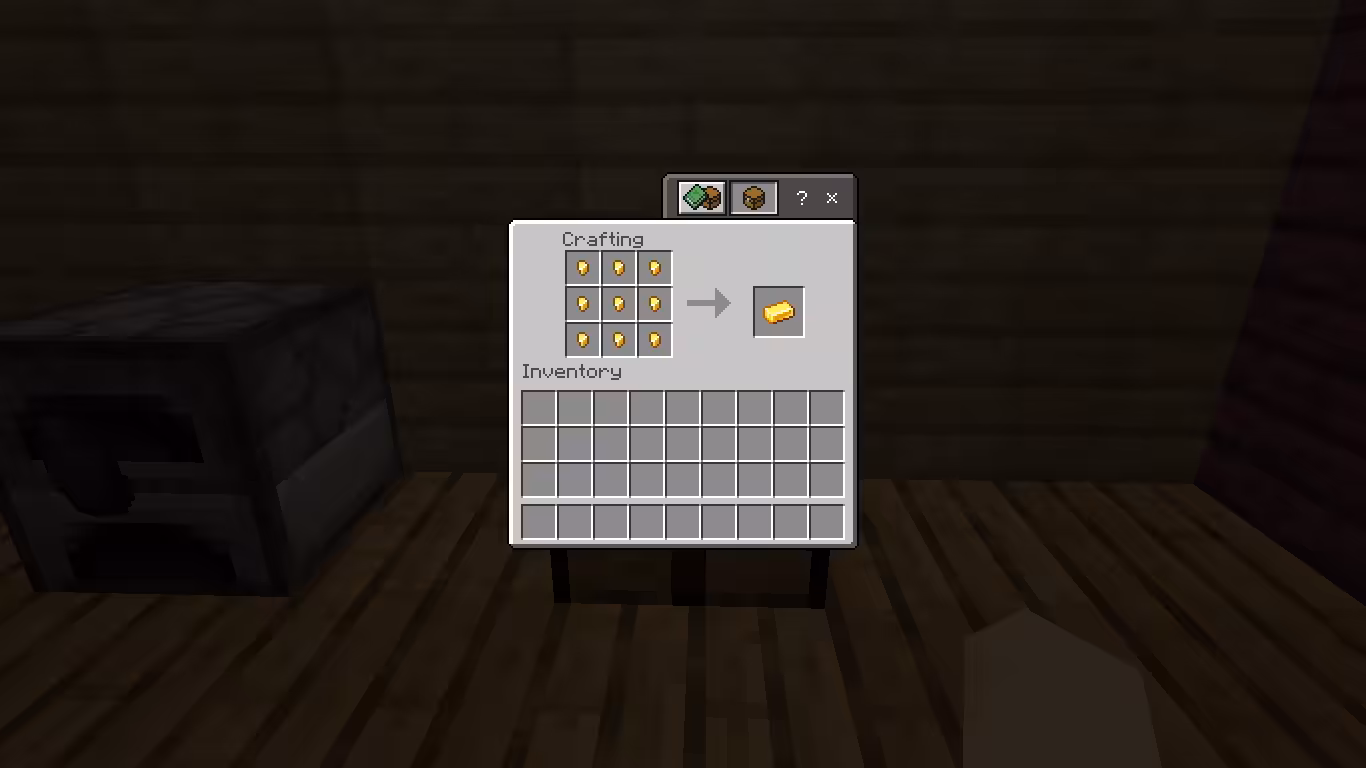 Cara Membuat Gold Ingot di Minecraft 3 Cara Membuat Gold Ingot di Minecraft