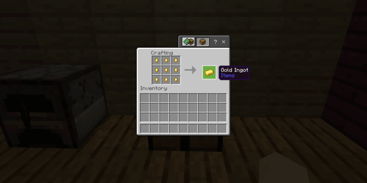 How to make gold ingot in minecraft