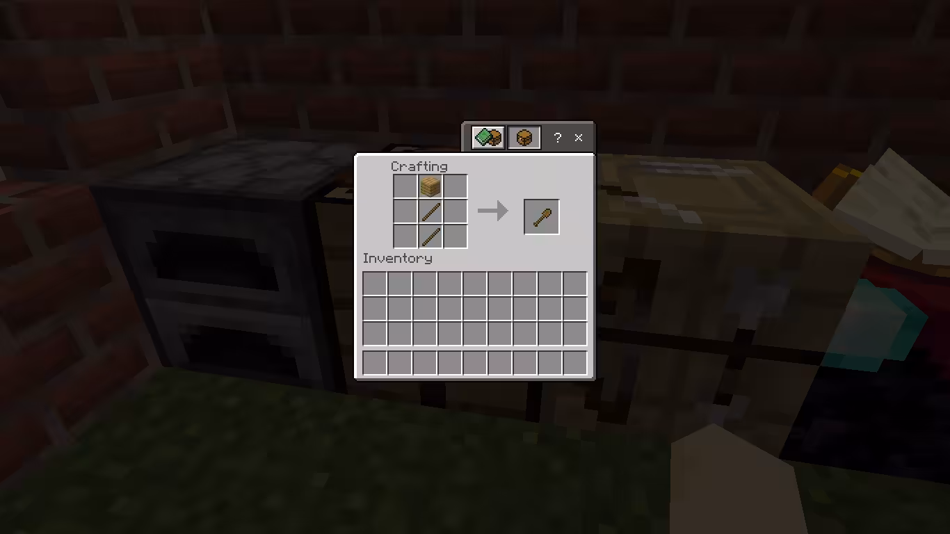 Cara Membuat Wooden Shovel di Minecraft