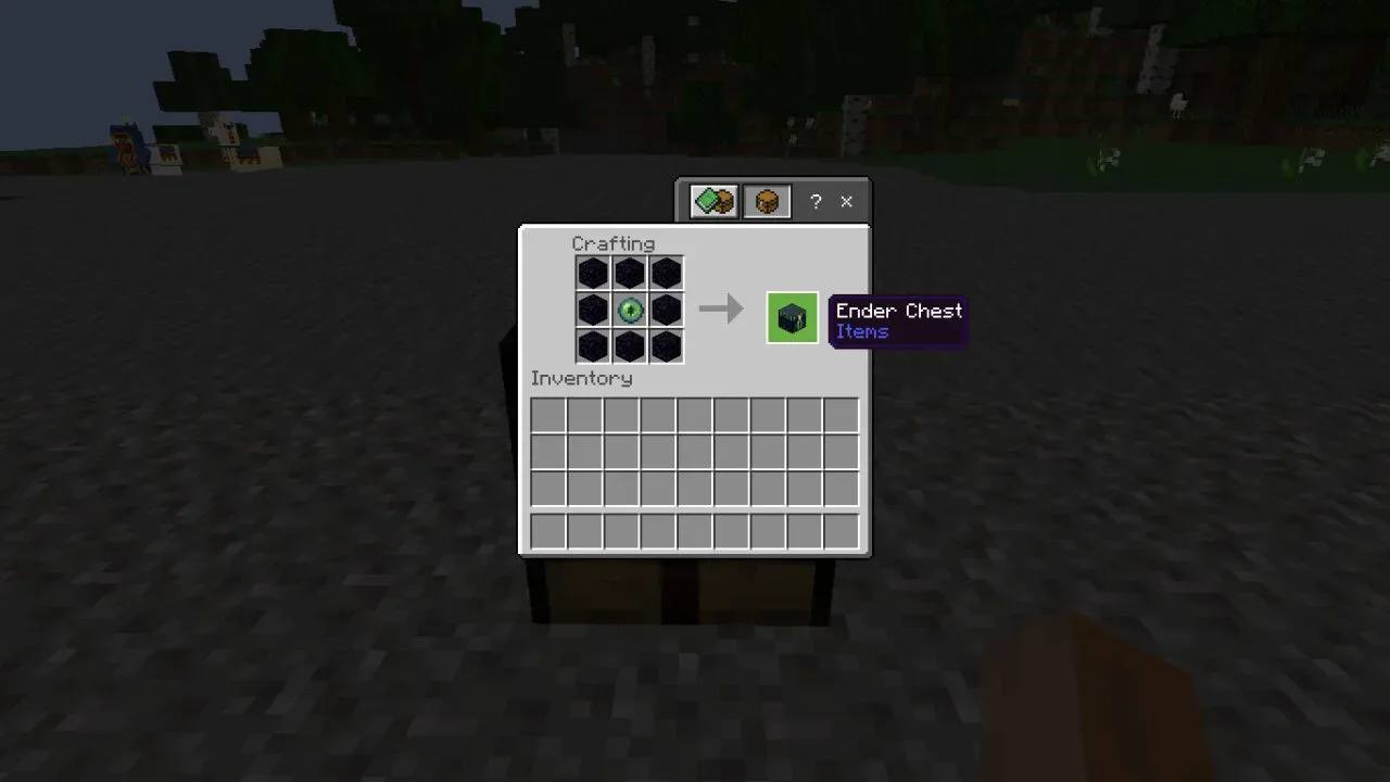 Cara membuat ender chest di minecraft