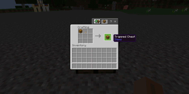 Cara membuat trapped chest di minecraft