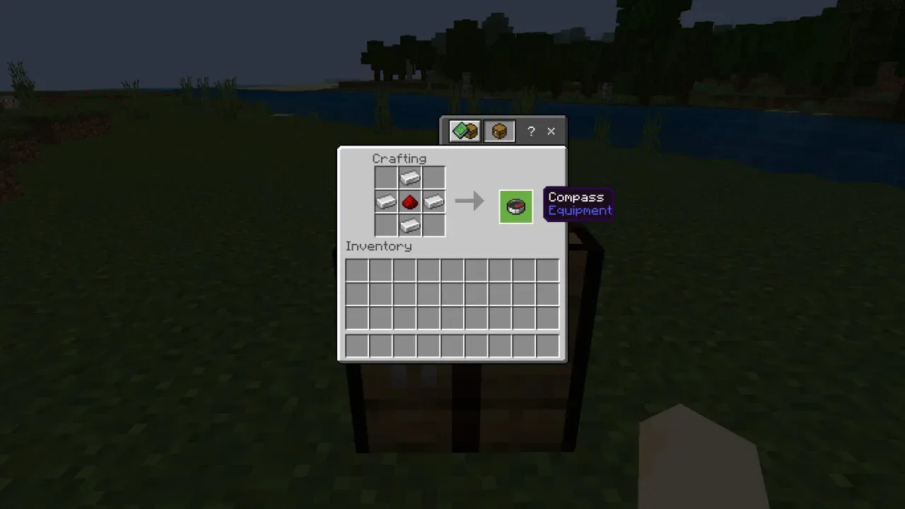 How to make a compass in minecraft