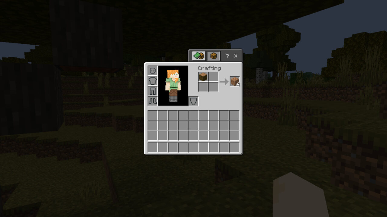 Cara Membuat Oak Planks di Minecraft