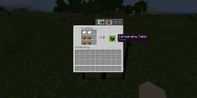 How to create a cartography table in minecraft