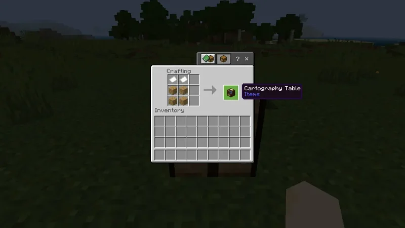 How to Create a Cartography Table in Minecraft