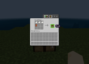 How to make a book in minecraft