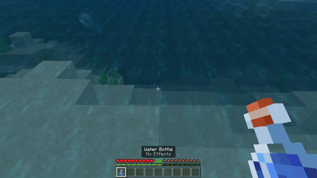 Cara membuat water bottle di minecraft