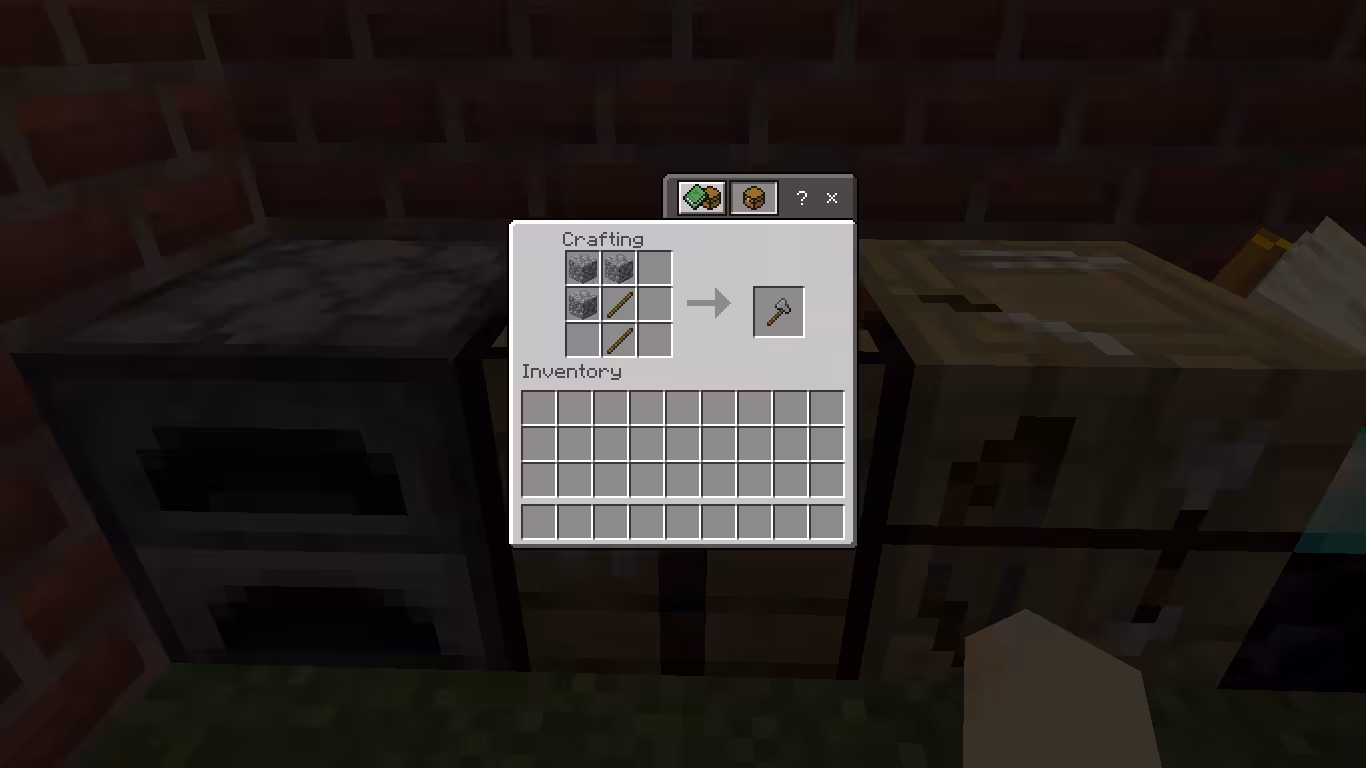 Cara Membuat Stone Axe di Minecraft 5 Cara Membuat Stone Axe di Minecraft