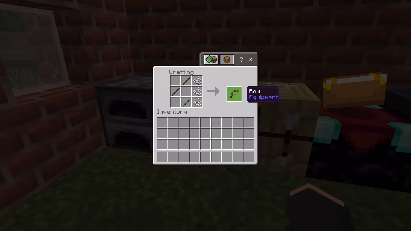 Cara Membuat Bow di Minecraft
