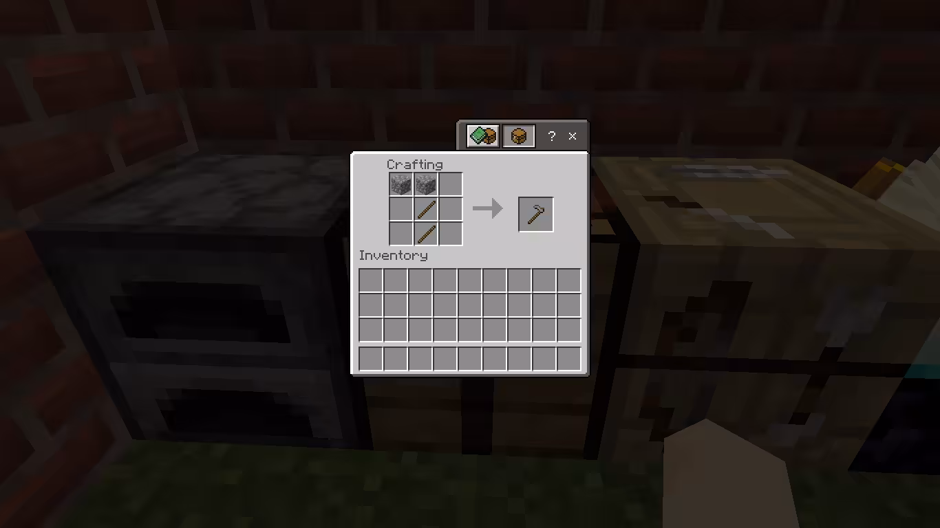 Cara Membuat Stone Hoe di Minecraft
