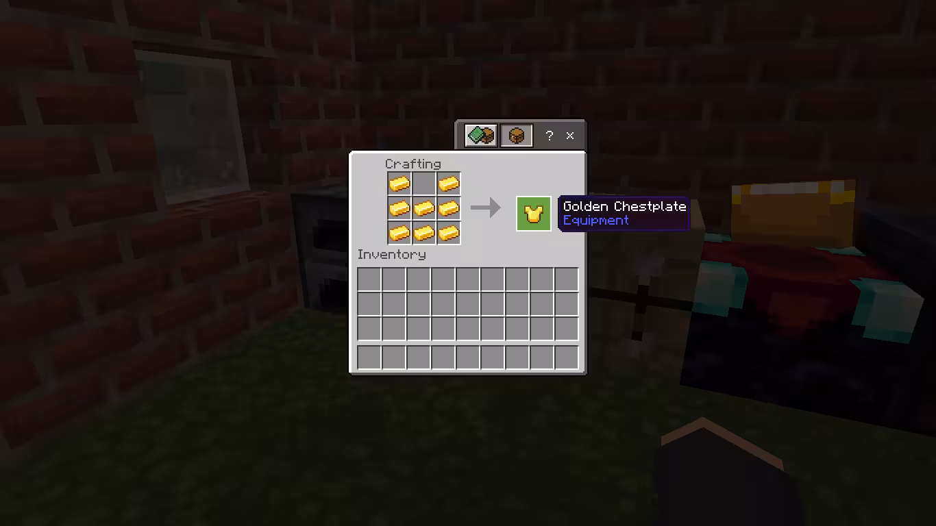 Cara Membuat Golden Chestplate di Minecraft 5 Cara Membuat Golden Chestplate di Minecraft