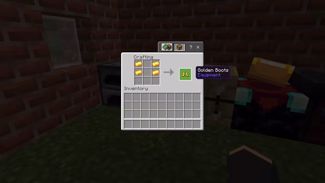 Cara Membuat Golden Boots di Minecraft 3 Cara Membuat Golden Boots di Minecraft
