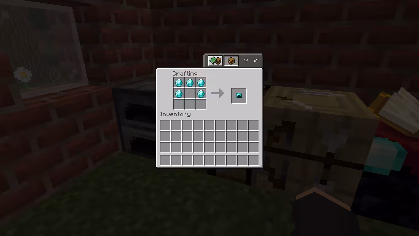 Cara Membuat Diamond Helmet di Minecraft
