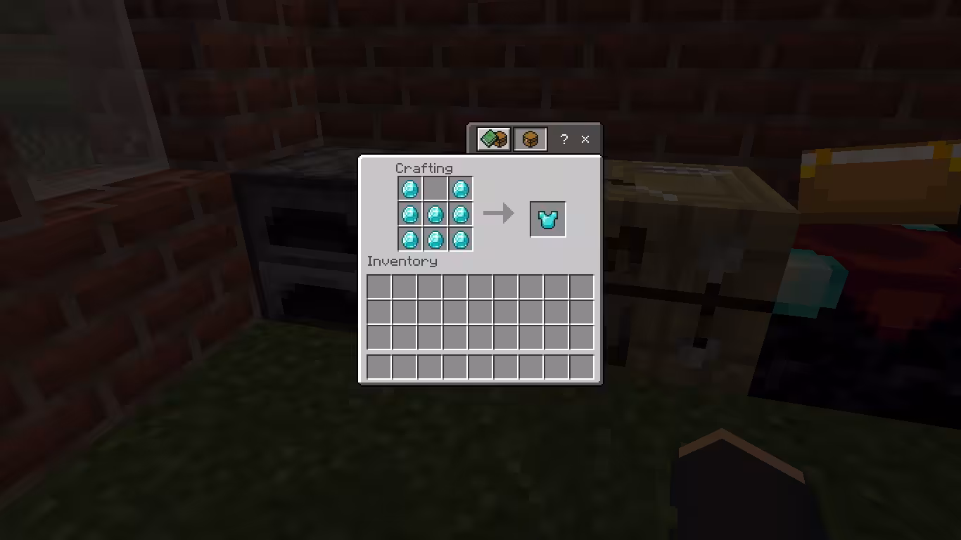 Cara Membuat Diamond Chestplate di Minecraft