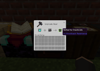 Cara membuat netherite chestplate di minecraft