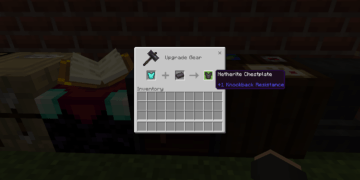 Cara membuat netherite chestplate di minecraft