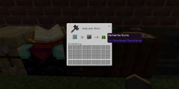 Cara membuat netherite boots di minecraft