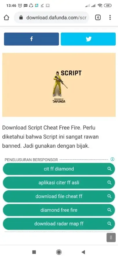 Download script hack akun ff 2023