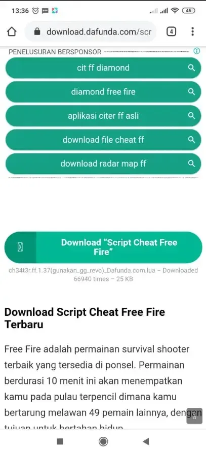 Download script hack akun ff 2023