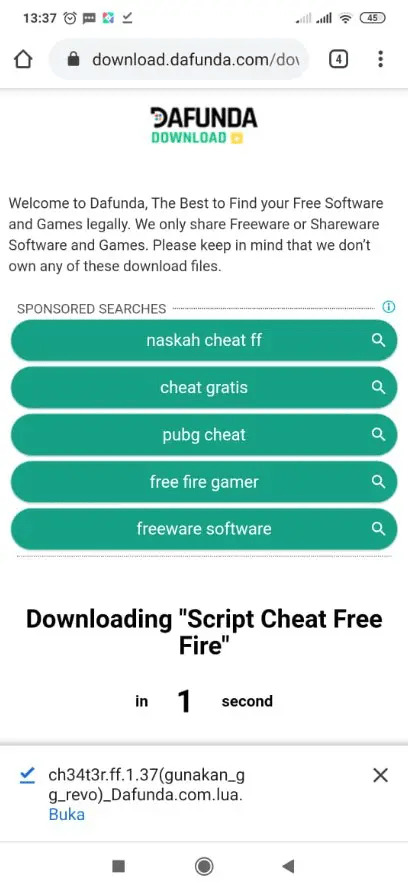 Download Script Hack Akun FF 2023