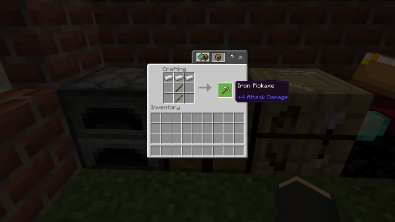 How to Make an Iron Pickaxe in Minecraft