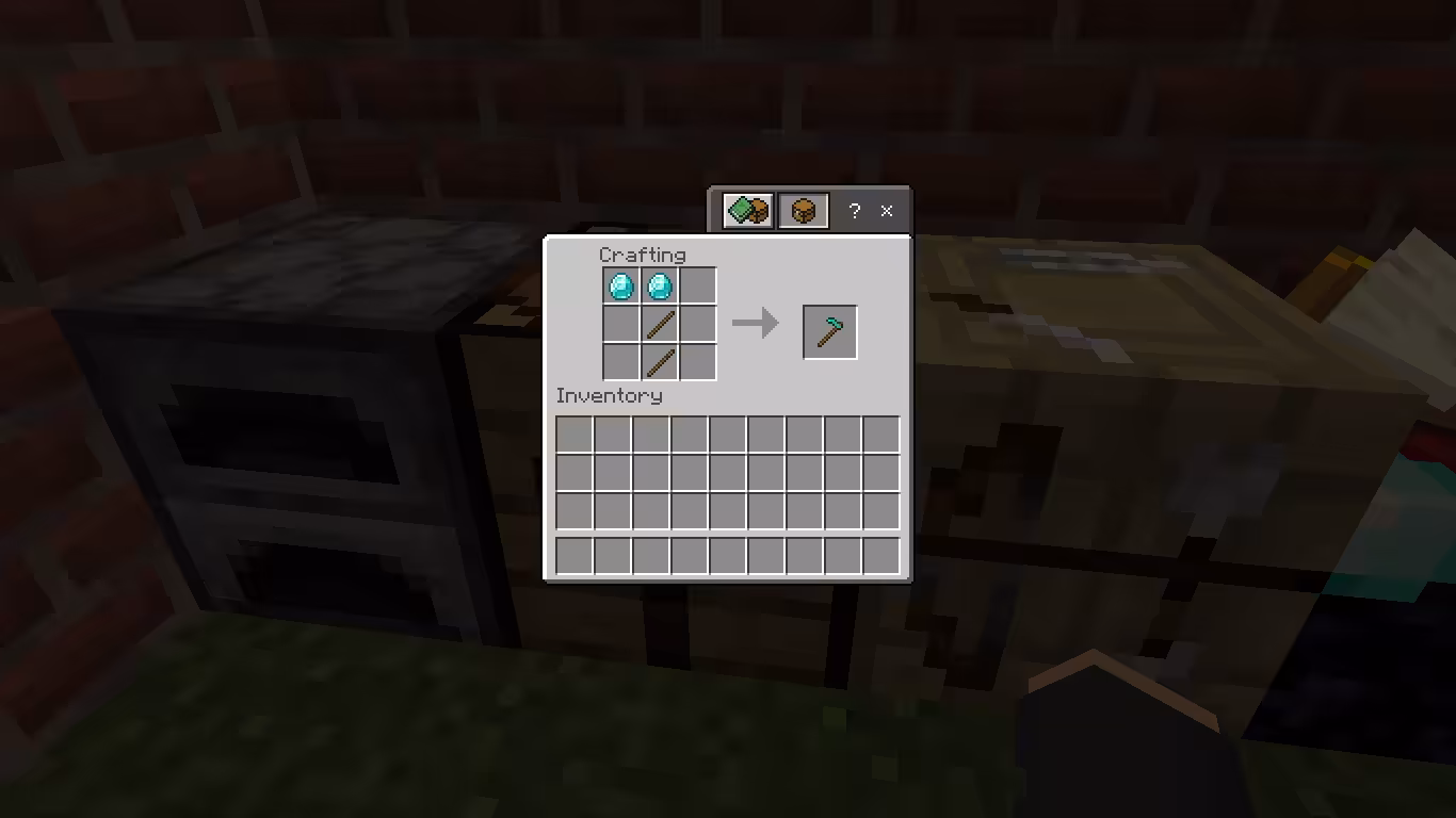Cara Membuat Diamond Hoe di Minecraft