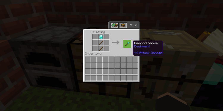 How to make a diamond shovel in minecraft