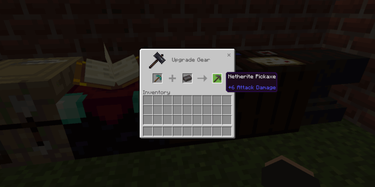 Cara membuat netherite pickaxe di minecraft