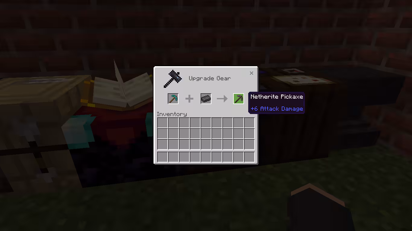 Cara Membuat Netherite Pickaxe di Minecraft