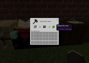 How to make a netherite hoe in minecraft