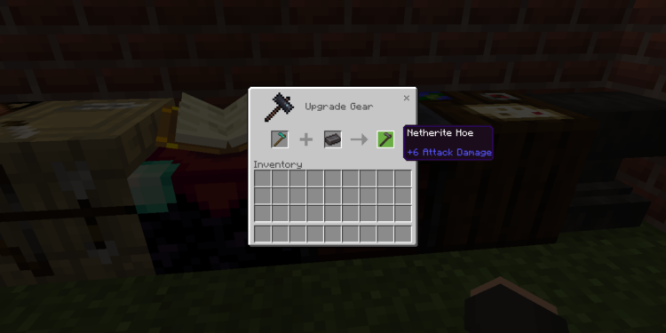 How to make a netherite hoe in minecraft