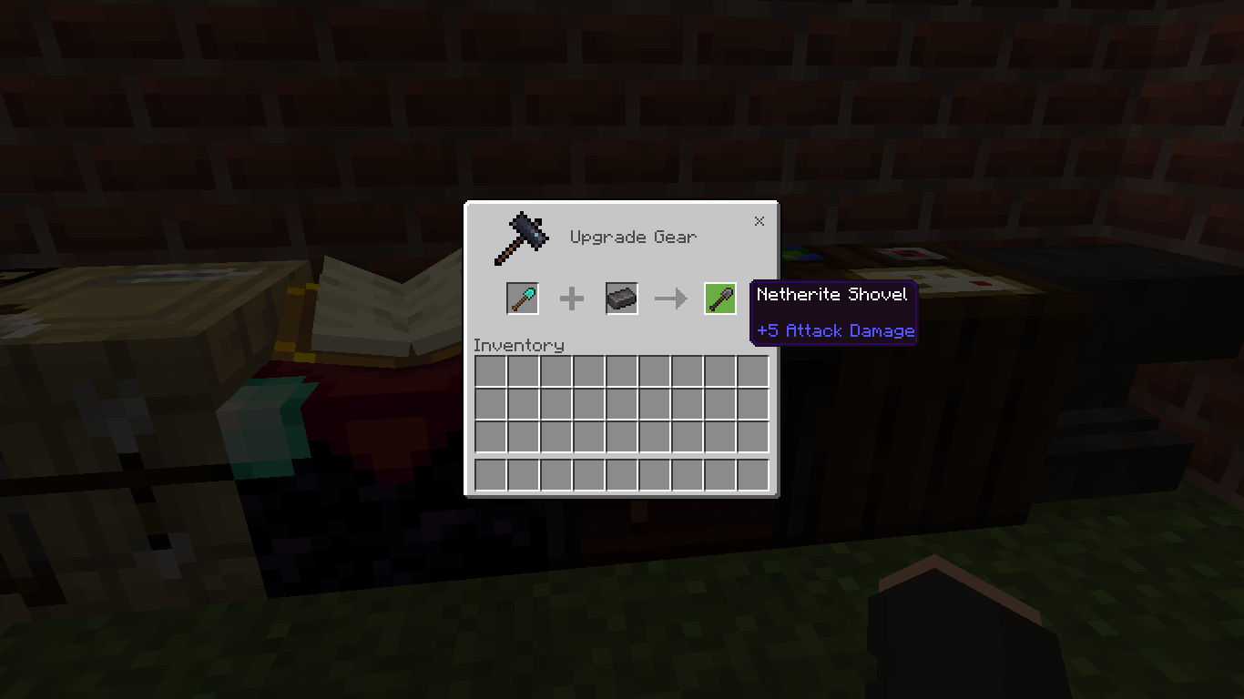 How to make a netherite shovel in minecraft