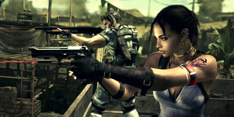 Split screen co-op to resident evil 5