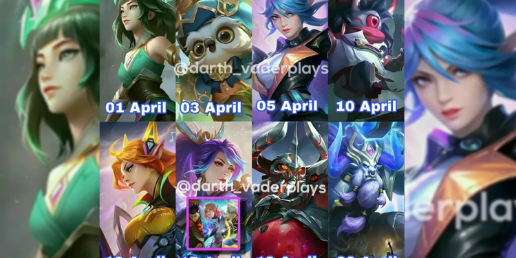 Skin terbaru mobile legends april 2023