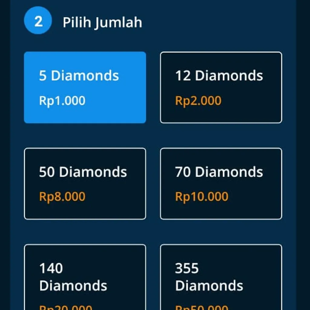 Cara top up diamond ff di dana