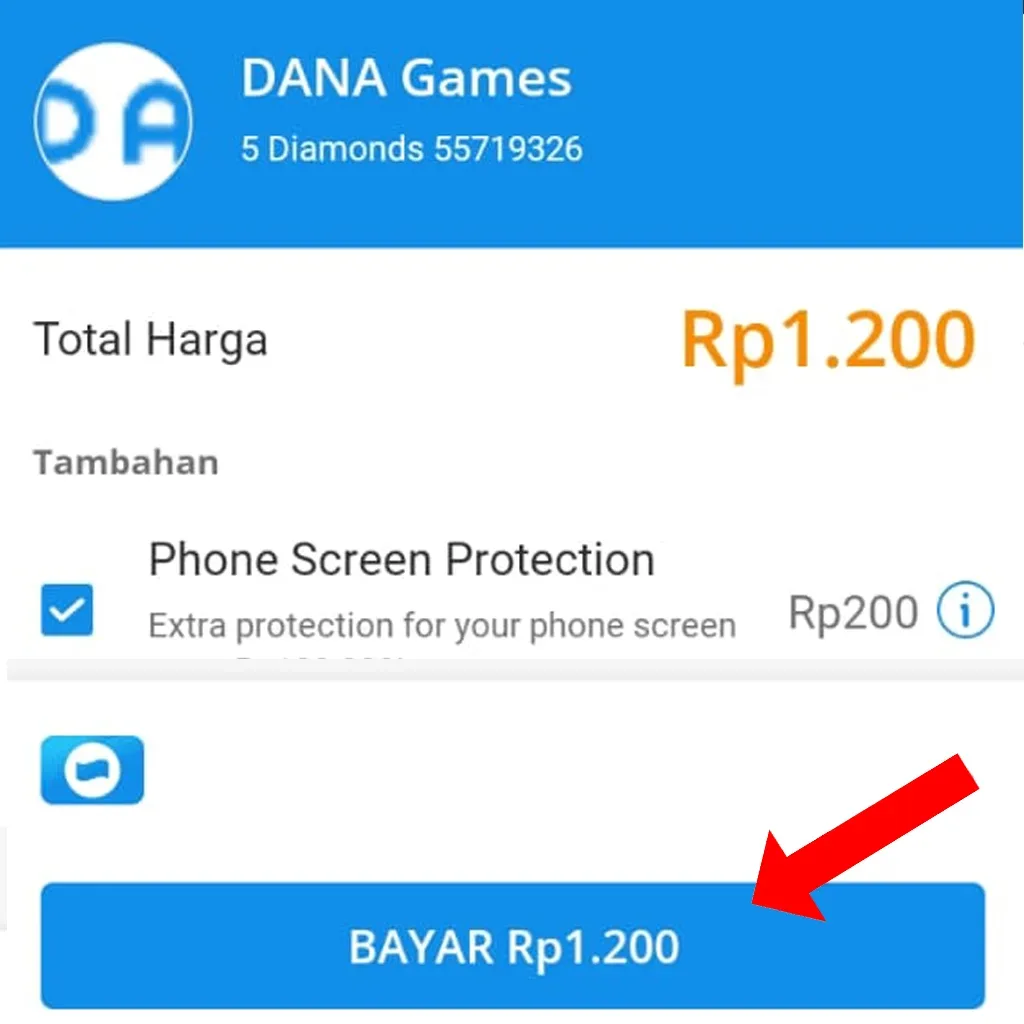 Cara top up diamond ff di dana