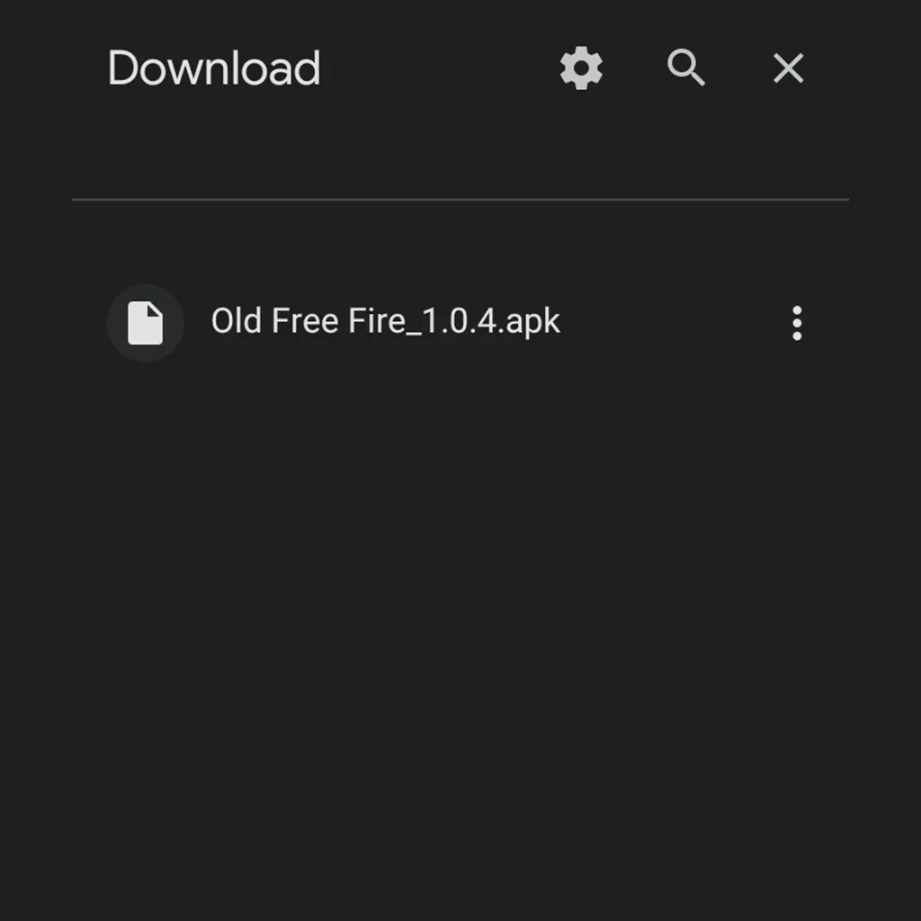 Old free fire apk