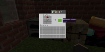 Cara membuat redstone torch di minecraft