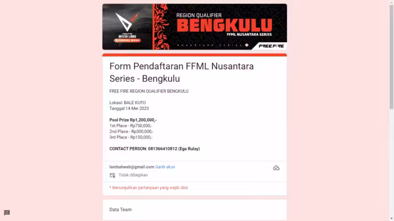 Daftar Turnamen FF Nusantara 2023