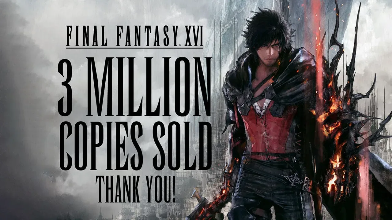 Final fantasy xvi sales top 3 million copies